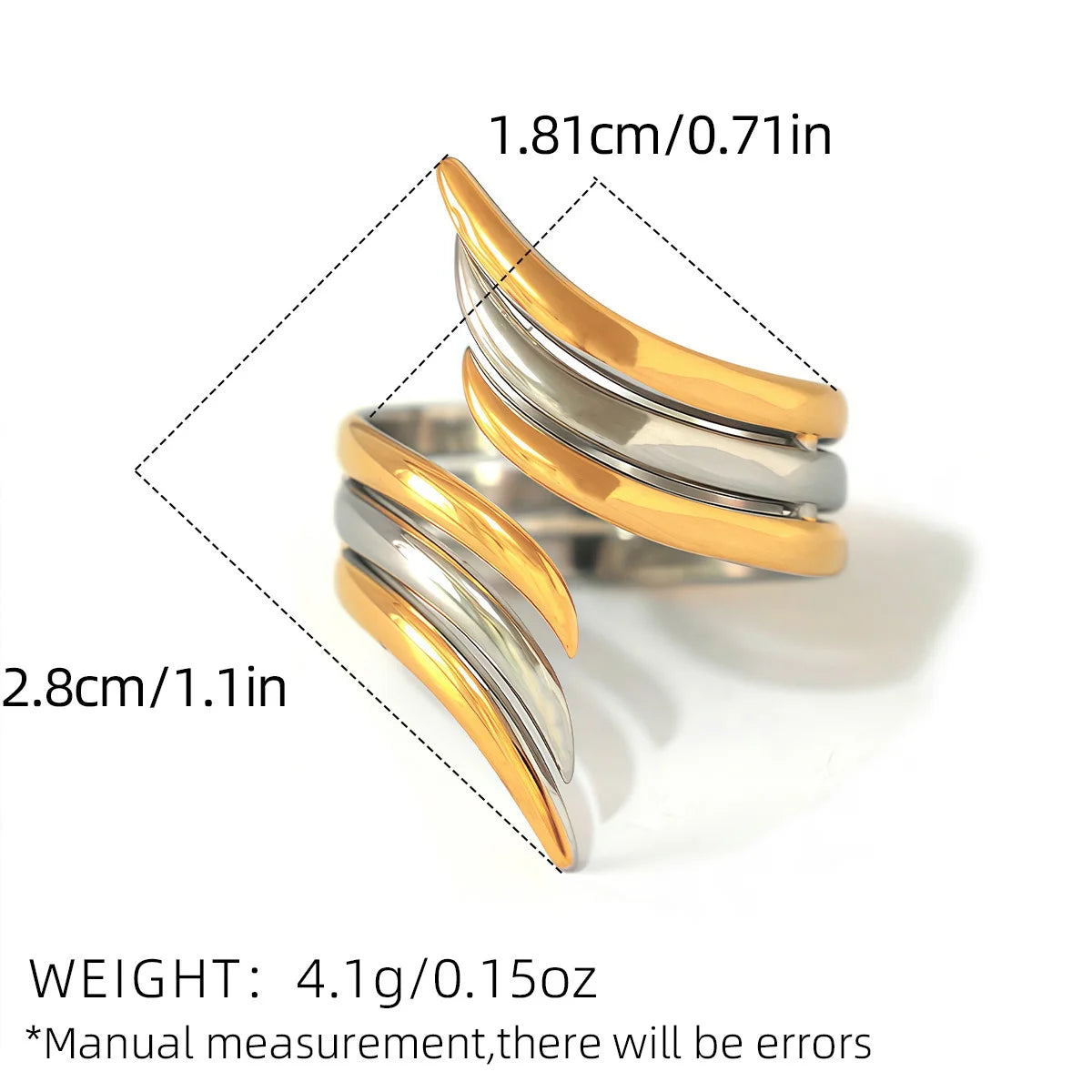 Minimalist 18K Gold Plated Line Stainless Steel Rings Thin Waterproof Quality Jewelry Stackable Rings Women's Accessories Gifts